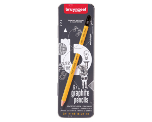 Bruynzeel Expression potloden in blik 6 stuks