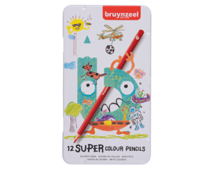 Bruynzeel Kids kleurpotlood in blik 12 stuks