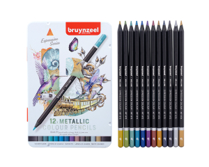 Bruynzeel Expression Metallic potloden in blik 12 stuks