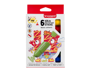 Bruynzeel Kids plakaatverf sticks 6 stuks