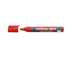 Edding 360 whiteboardmarker 1,5-3mm rood