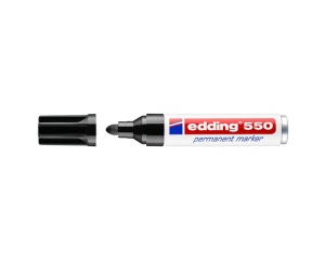 Edding 550 zwart 3-4mm ronde punt
