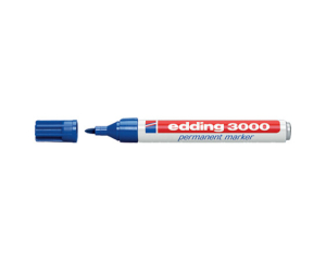 Edding 3000 blauw 1.5-3mm ronde punt