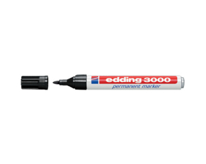Edding 3000 zwart 1.5-3mm ronde punt