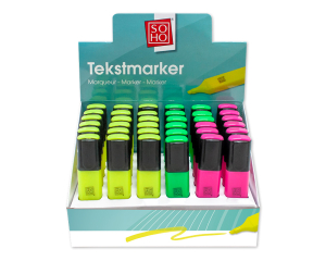 Tekstmarkers assorti kleuren