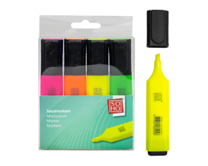 Tekstmarkers set SOHO Neon