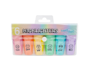 Highlighters happy pastel 6 stuks