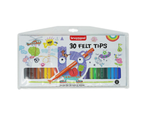 Bruynzeel Kids viltstiften in etui 30 stuks