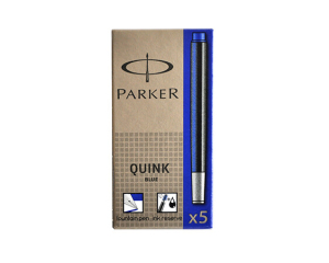 Parker inktpatronen blauw 5 stuks