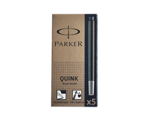 Parker inktpatronen blauw-zwart 5 stuks
