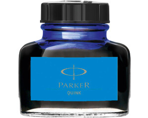 Parker inktflacons blauw washable