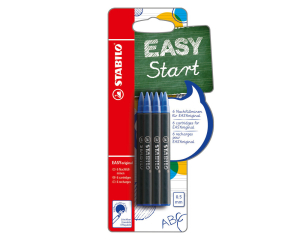 Stabilo Easy rollerbal original vulling 0.5 - 6 stuks blister