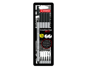 Stabilo Arty Creatieve Tips - blister 5 stuks