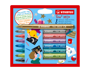 Stabilo Trio Deco stiften 8 stuks