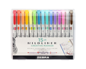 Highlighter-Mildliner 15 stuks Zebra