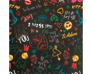 Toonbankrol Emoticon Verliefd 150mx30cm