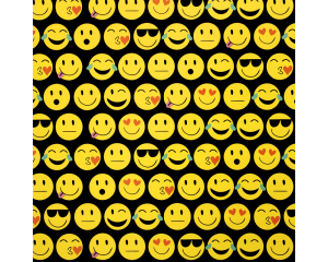 Toonbankrol Emoticon by night 150mx50cm