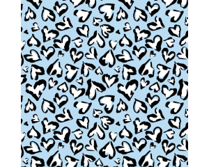 Toonbankrol Hearts blauw 200mx50cm