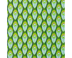 Toonbankrol Pauwenveer groen 150mx50cm