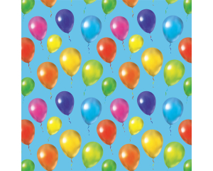 Toonbankrol Balloons Lichtblauw 200mx30cm