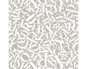 Toonbankrol Letters Taupe 200mx50cm