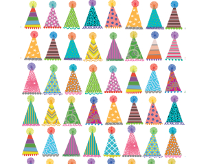 Toonbankrol Feestmuts 150mx30cm