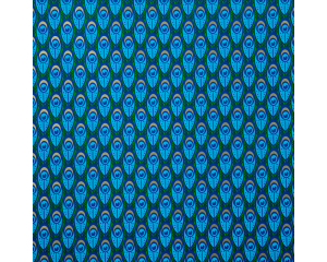 Toonbankrol Pauwenveer blauw 150mx50cm