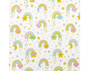 Toonbankrol Regenboog Pastel 150mx30cm