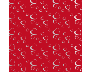 Toonbankrol Silver Hearts 200mx50cm