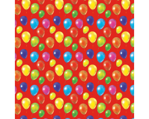 Toonbankrol Balloons rood 200mx50cm