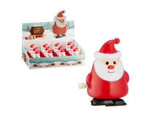 Wind-up Kerstman 7cm