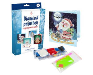 Diamond Painting Kerstkaarten set 4