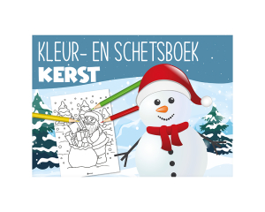Kleur- en schetsboek A4 Kerst