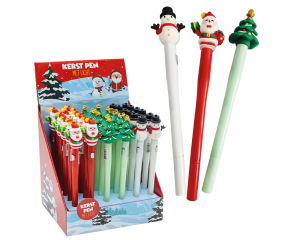 Balpen Kerst met licht