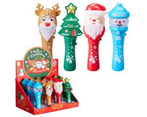 Kerststafje met licht en geluid 17cm