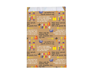 Geschenkzakjes Sint Liedjes 17x25cm