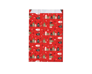 Geschenkzakjes Sint Rood Huis 12x19cm