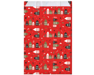 Geschenkzakjes Sint Rood Huis 21x30cm