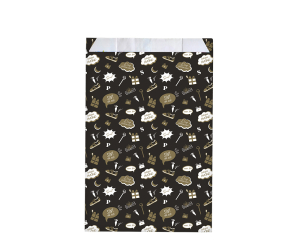 Geschenkzakjes Sint was hier Luxe zwart 12x19cm