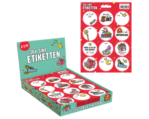 Naametiketten Sint Doodle A5 36 stuks