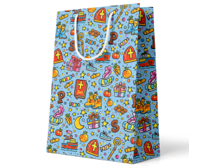 Geschenktas Sint Doodle L