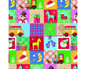 Toonbankrol Kerst Treintje 250mx50cm