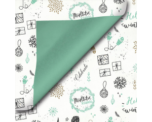 Toonbankrol Kerst Doodle 200mx30cm 2-zijdig