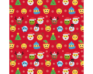 Toonbankrol Kerst Gezichten 250mx30cm