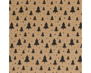 Toonbankrol Kerst Bomen op kraft 150mx50cm