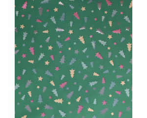 Toonbankrol Kerst Bomen Mix groen 150mx30