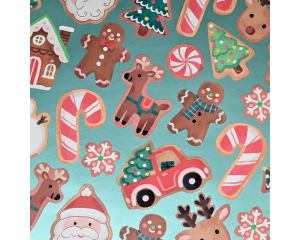 Toonbankrol Kerst Funny 150mx50cm