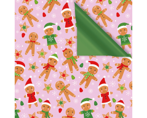 Toonbankrol Kerst Gingerbread 250mx50cm 2zijdig