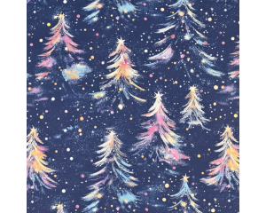 Toonbankrol Kerstveer gekleurd 150mx30cm