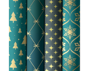 Kerstpapier Modern Luxury 1,5mx70cm